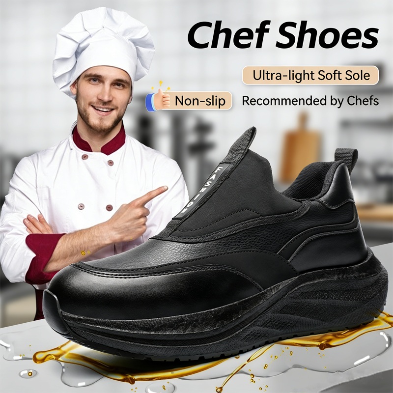 Leather Shoe Polish - Scarpe da Cuoco in Pelle da