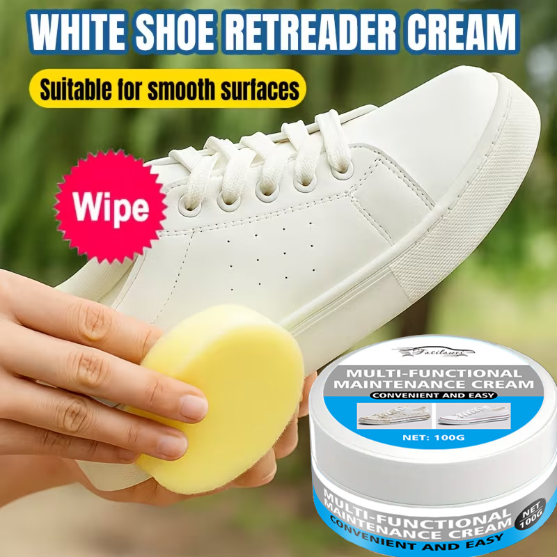 Leather Shoe Polish - Crema lucidante per scarpe con spugna: