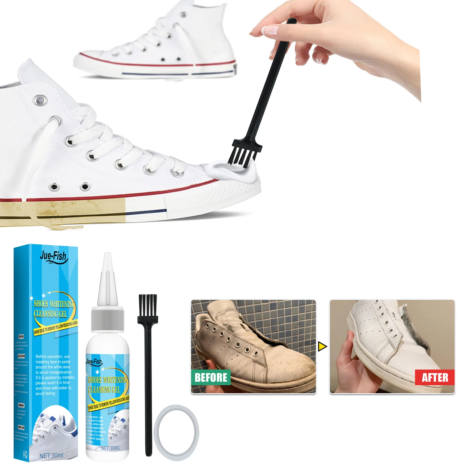 Sneaker Care Spray - Scarpe bianche Gel per la pulizia