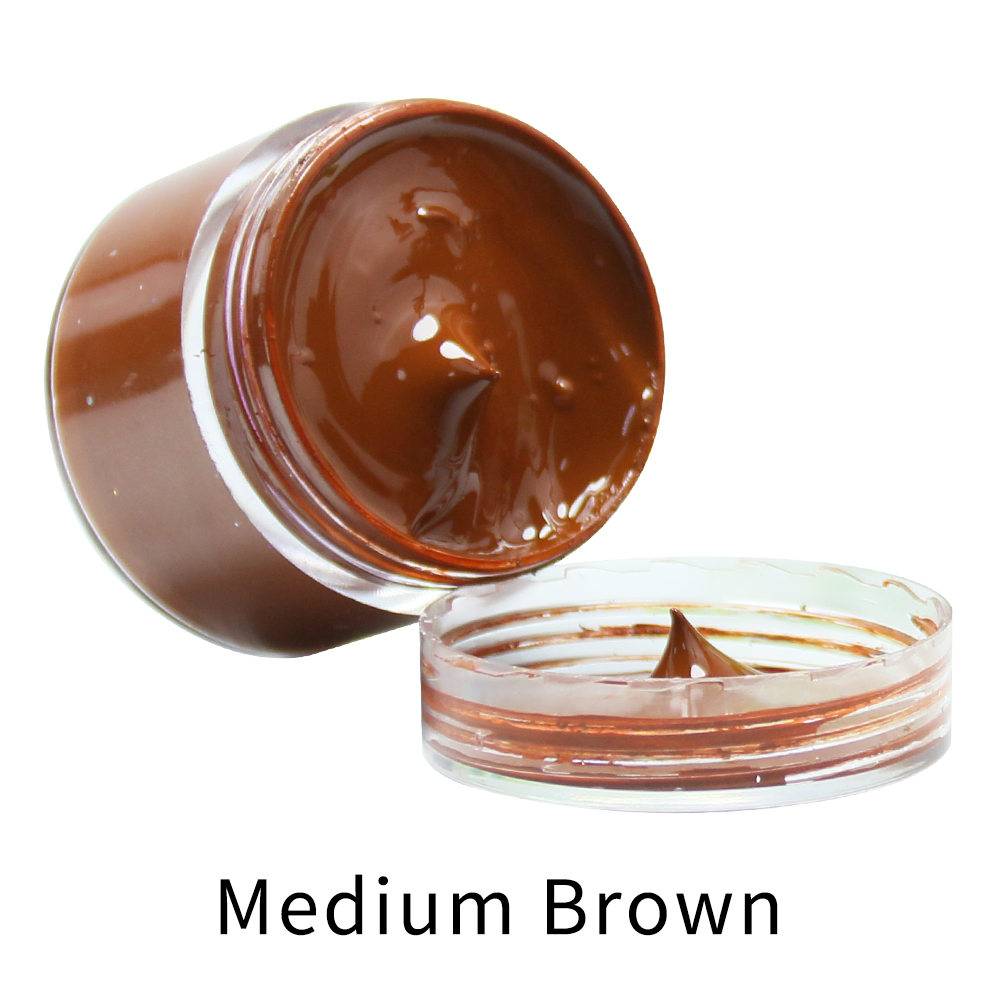 Leather Shoe Polish - Vernice colorante in pelle marrone medio
