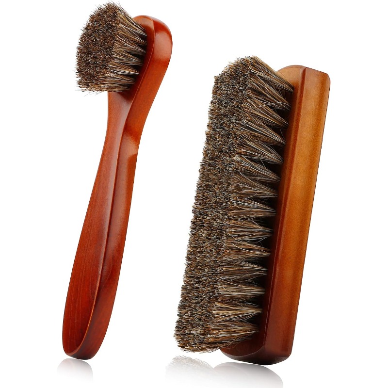 Shoe Cleaning Brush - Nuovo! Spazzola in crine di cavallo