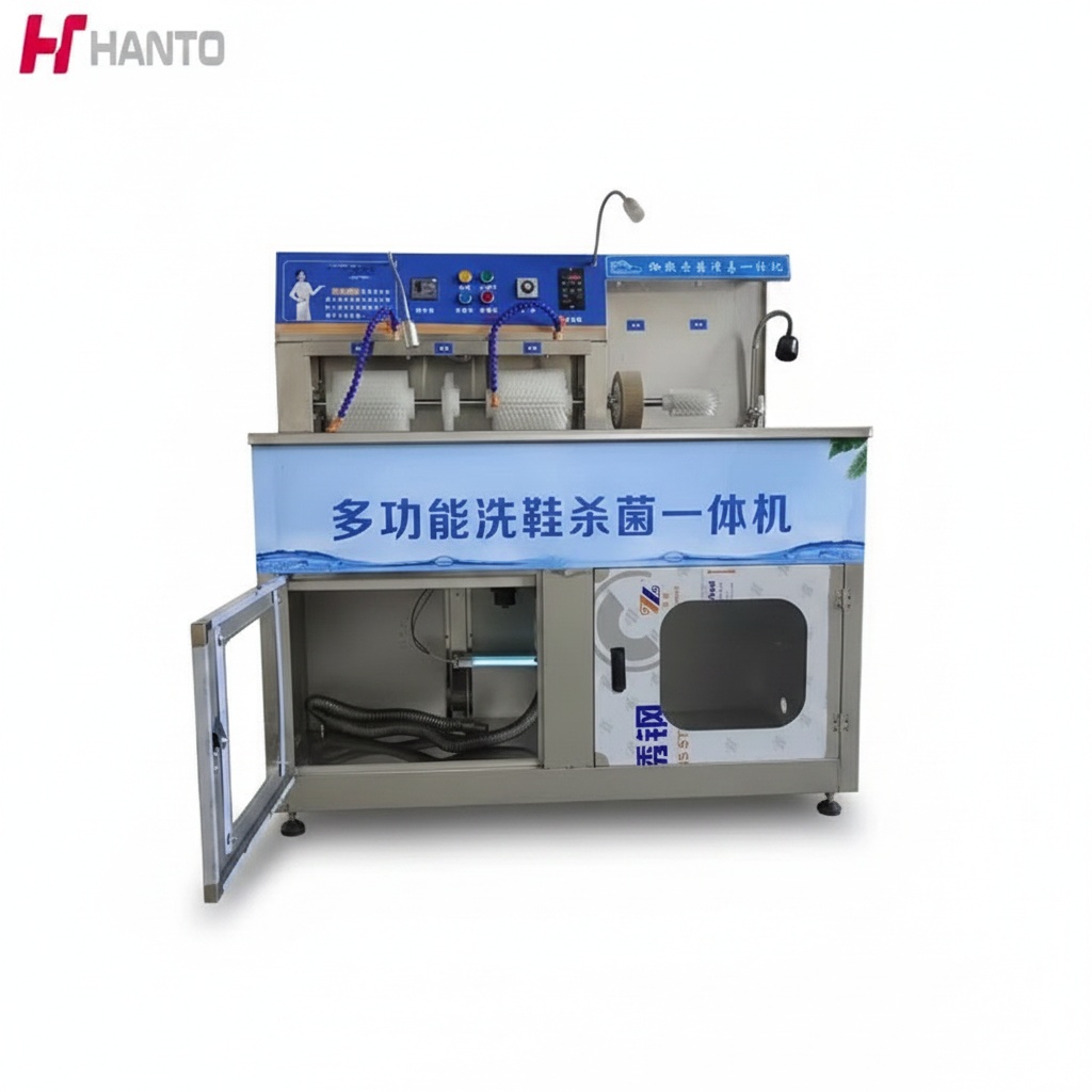 Shoe Cleaner - Lavatrice per scarpe commerciale, in acciaio