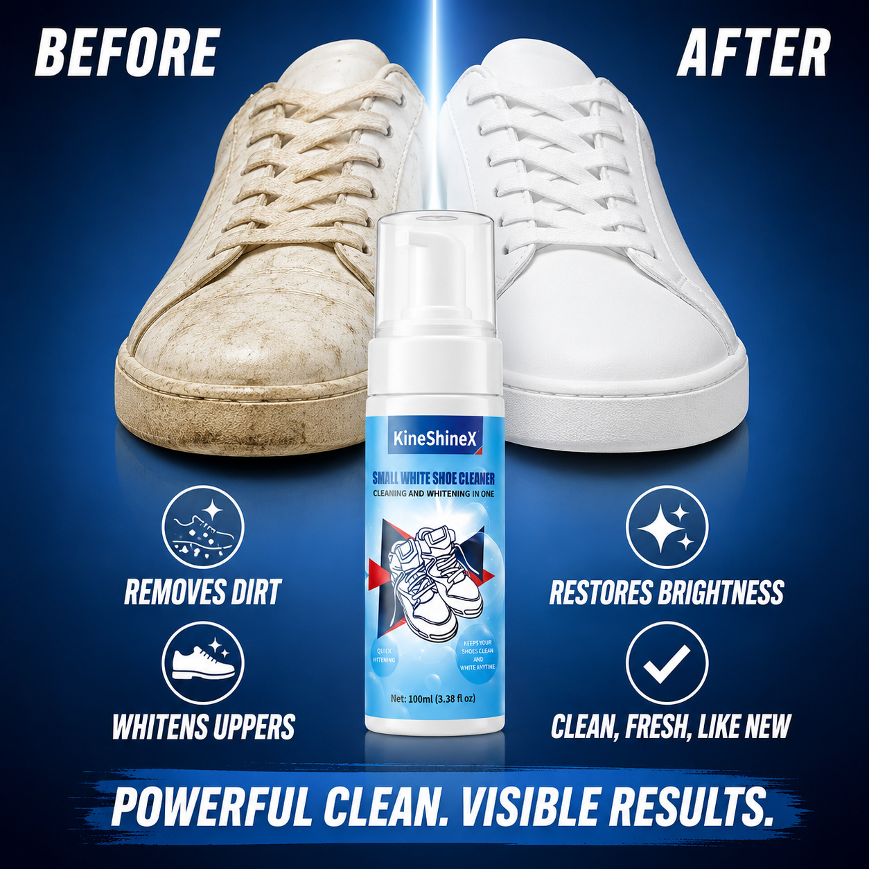 Sneaker Cleaner - Kit Pulitore per Scarpe Gihen, Detergente